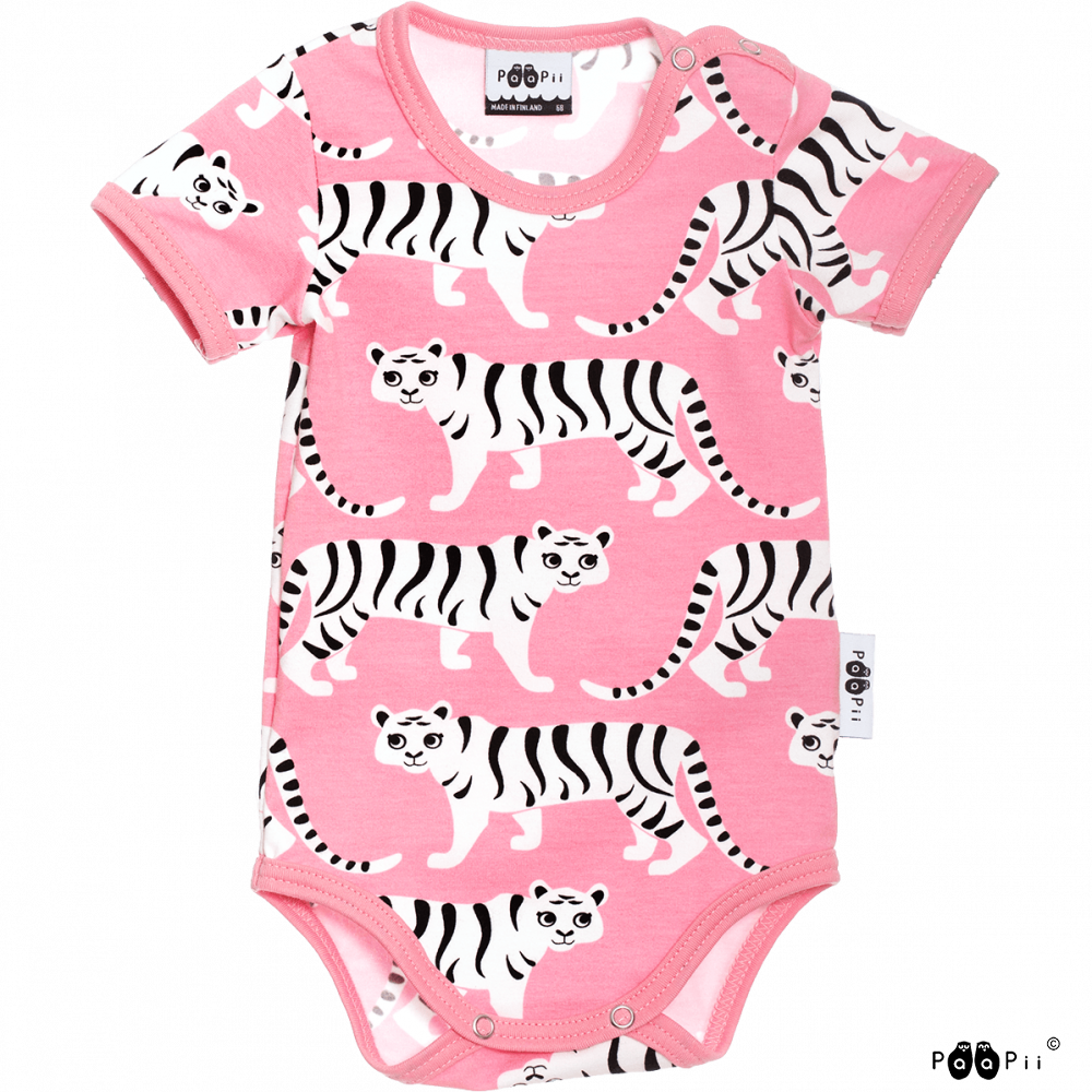 PaaPii - "Tiger Parade" - pink summer bodysuit