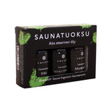 Emendo Saunatuoksut Salmiakki, Mäntypihka und Sisu 3x10ml