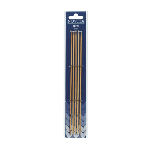 Novita Sock knitting needles 20cm birch 2.5