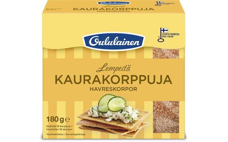 Oululainen Kaurakorppu 180g