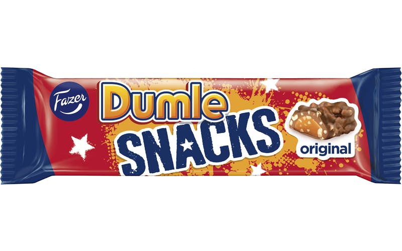 Fazer Dumle Snacks toffee chokladkaka 40g 5-PACK