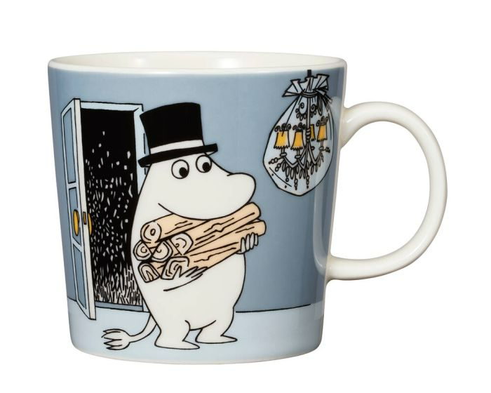 Arabia Moomin mug 0.3L Moominpappa grey