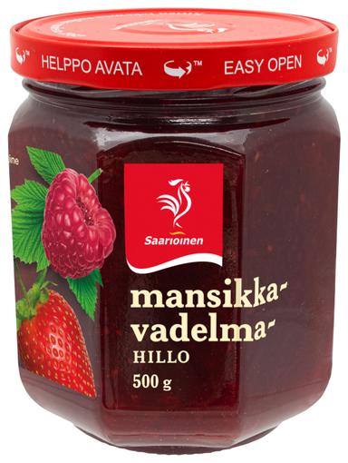 Saarioinen Erdbeer-Himbeermarmelade 500g