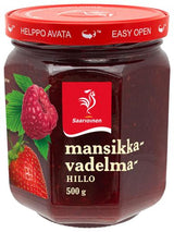 Saarioinen Strawberry and raspberry jam 500g