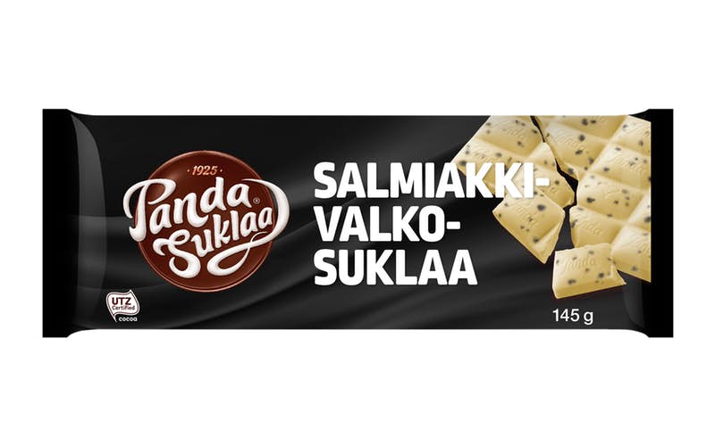 Panda salmiakki valkosuklaalevy 145g