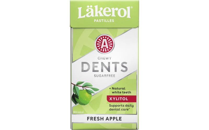 Läkerol Dents Fresh äpple ksylitolipastill 36g