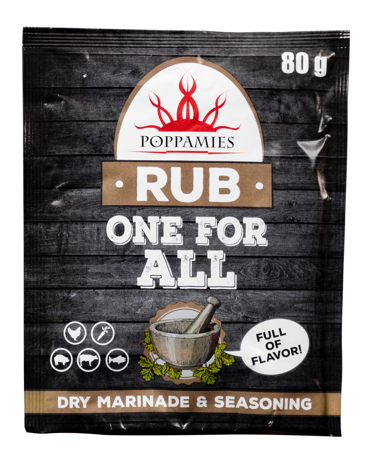 Poppamies One For All Rub spice mix 80g