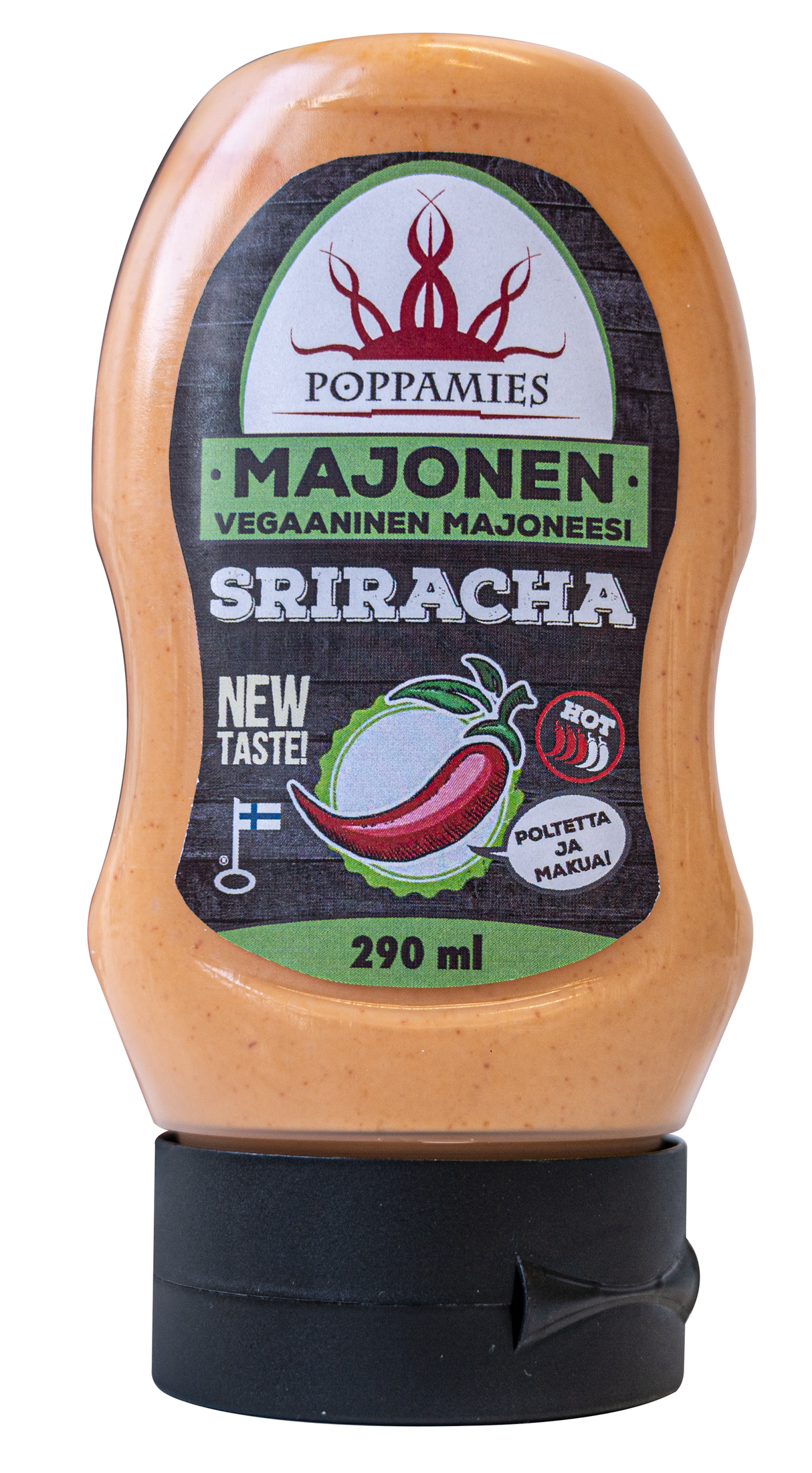 Poppamies Sriracha Majonnäs vegansk majonnäs 290ml