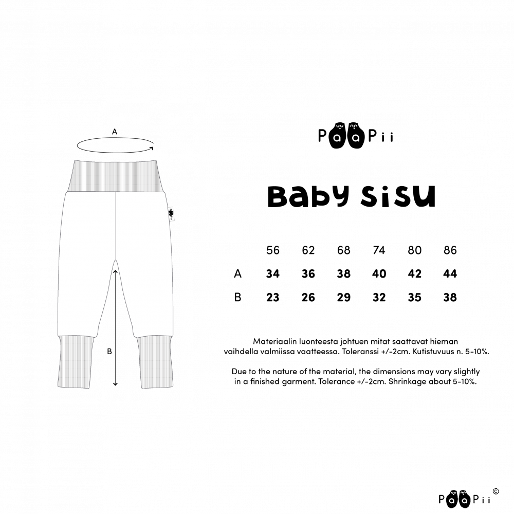 PaaPii - "Baby Sisu" - black trousers