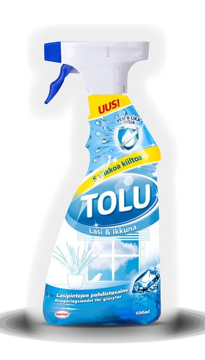 TOLU Käyttövalmis Lasin- ja Ikkunanpuhdistusspray 500ml