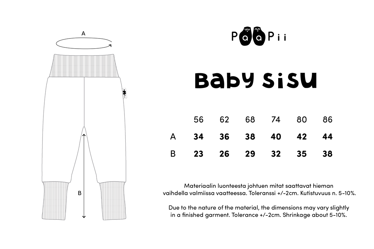 PaaPii - "Baby Sisu" - Pink pants