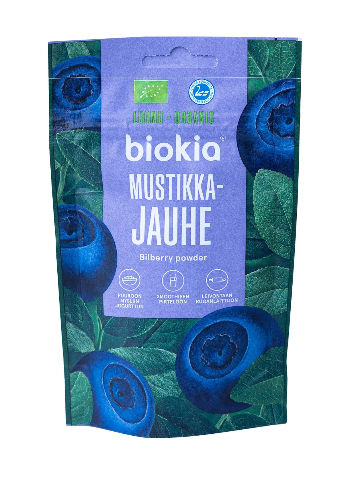 Biokia Ekologiskt Blåbärspulver 30g