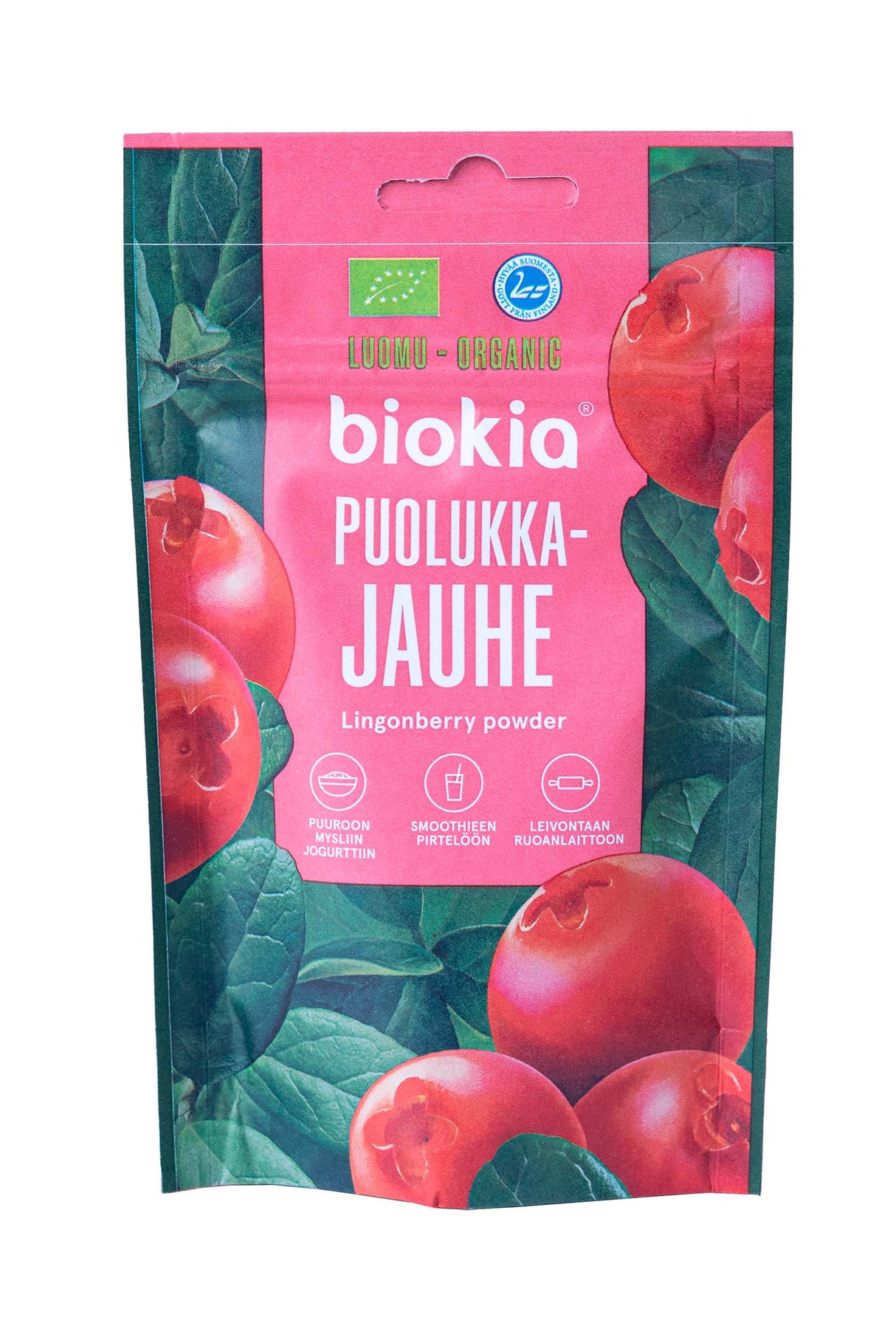 Biokia Luomupuolukkajauhe 30g