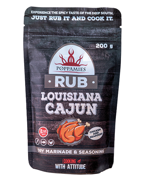 Poppamies Louisiana Cajun Rub Gewürzmischung 200g