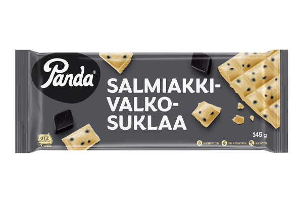 Panda salmiakki valkosuklaalevy 145g