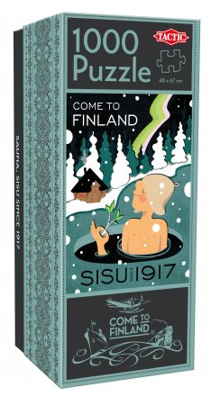 Tactic Come to Finland puzzle: Sauna and sisu since 1917 - 1000 pieces