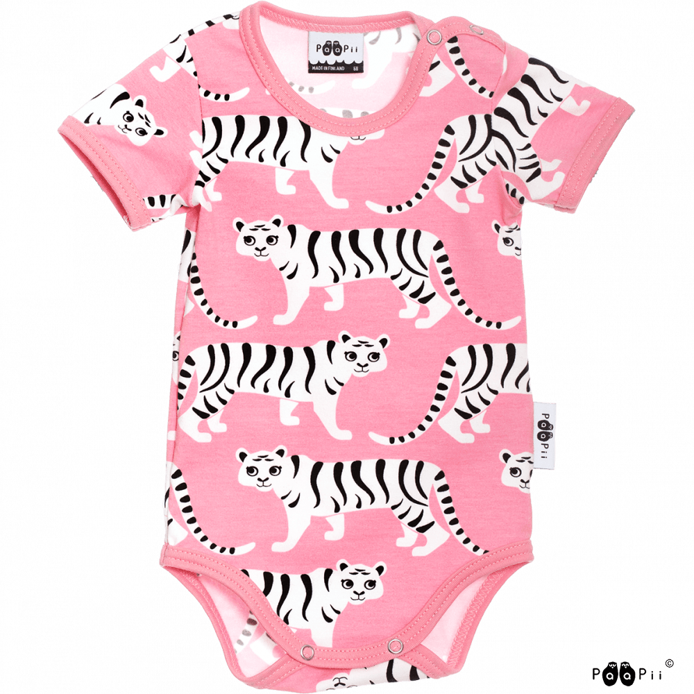 PaaPii - "Tiger Parade" - pink summer bodysuit