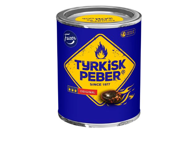 Fazer Tyrkisk Peber salmiakki 375g peltirasiassa